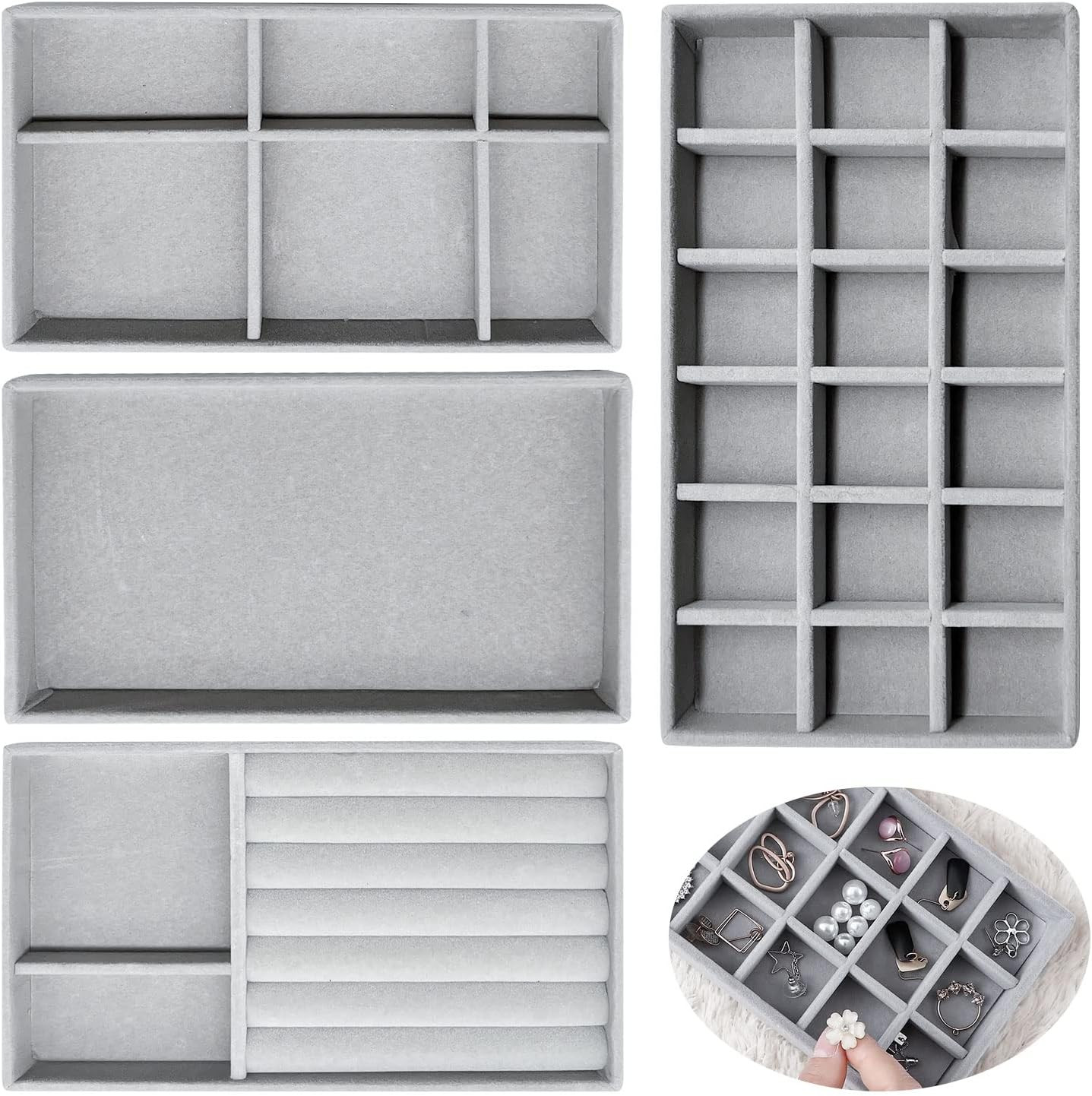 Miniatura 6 de Set Joyero x 4 Organizador Joyas